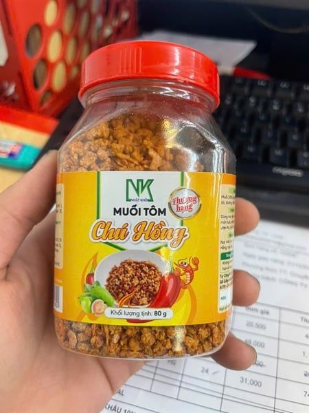  MUỐI TÔM THƯỢNG HẠNG CHÚ HỒNG 80G 
