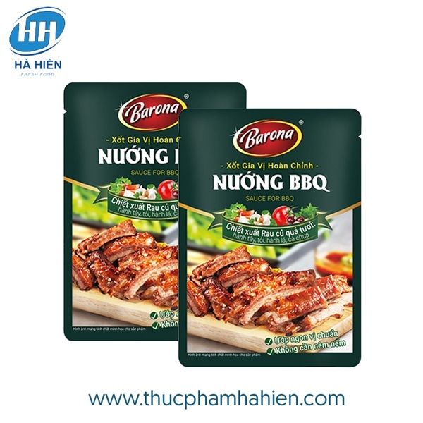  XỐT GIA VỊ HOÀN CHỈNH BARONA NƯỚNG BBQ 80G 