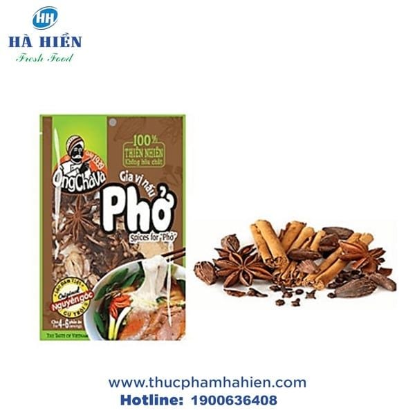  GIA VỊ NẤU PHỞ KÈM TÚI LỌC ÔNG CHÀ VÀ 25G 