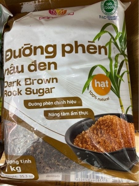  ĐƯỜNG PHÈN NÂU ĐEN TÚI 1KG ĐĂNG THƯ 