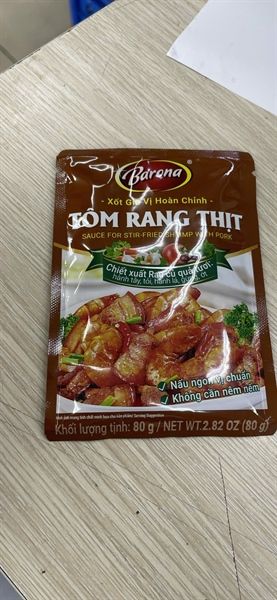  XỐT GIA VỊ TÔM RANG THỊT BARONA 80G 
