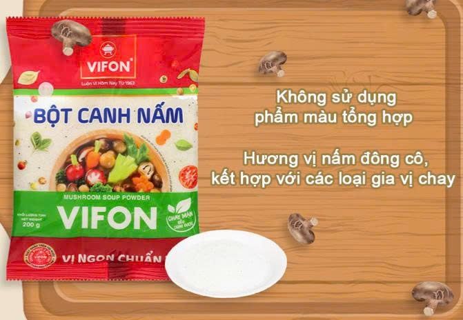  BỘT CANH NẤM VIFON 200G 