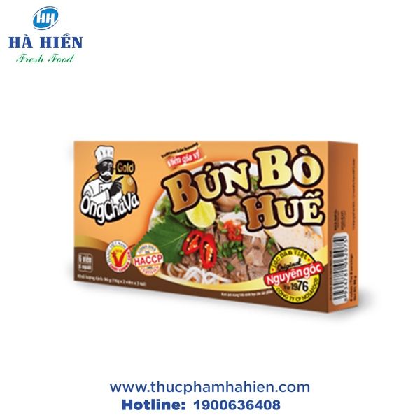  VIÊN GIA VỊ BÚN BÒ HUẾ ÔNG CHÀ VÀ GOLD 126G 