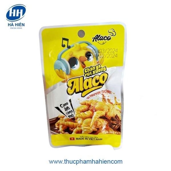  CHÂN GÀ RÚT XƯƠNG VỊ TRUYỀN THỐNG ALACO 26G 