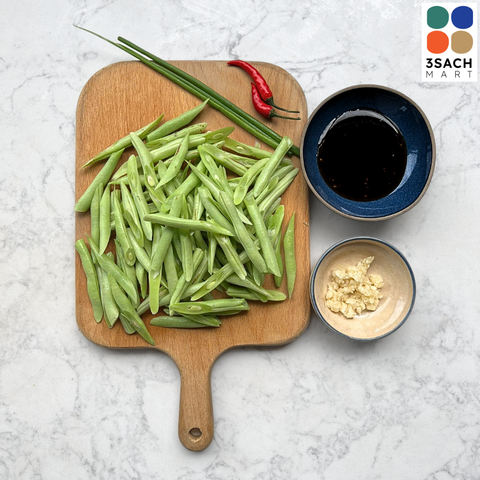  [RTC] Đậu Que Xào Tỏi (Khay 300g) 