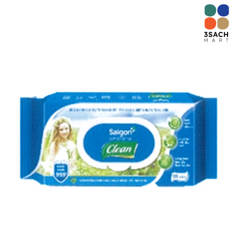  Khăn Ướt Lau Bếp Sài Gòn Clean (Gói 30 tờ) 