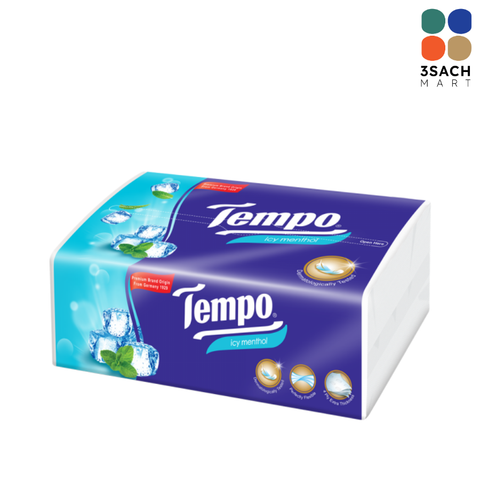  Khăn Giấy Gói Rút Tempo Hương Bạc Hà (1 Gói) 