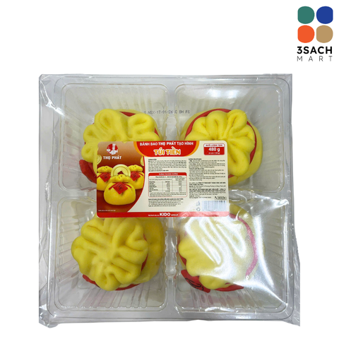  Bánh Bao Thọ Phát Túi Tiền (Gói 4x120g) 
