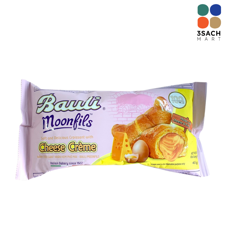  Bánh Croissant Bauli Moonfils Phô Mai (Gói 45g) 