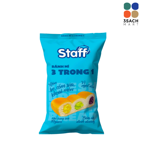  Bánh Mì 3 Trong 1 Staff (Gói 90g) 