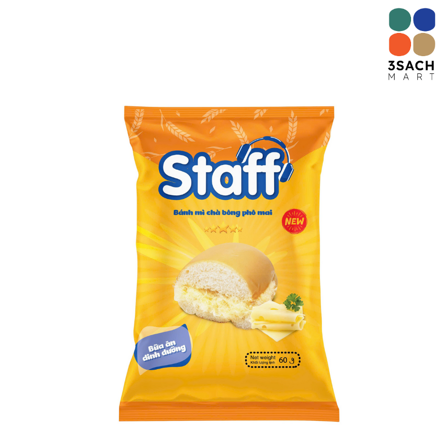  Bánh Mì Chà Bông Phô Mai Staff (Gói 60g) 