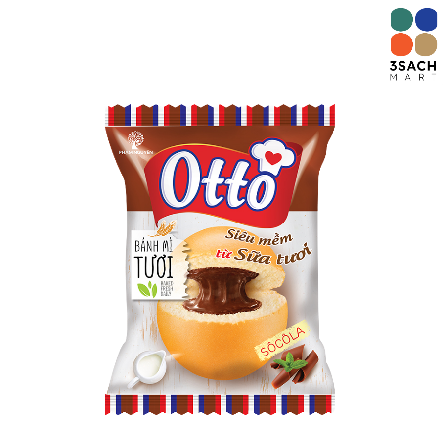  Bánh Mì Siêu Mềm Socola Otto (Gói 55g) 