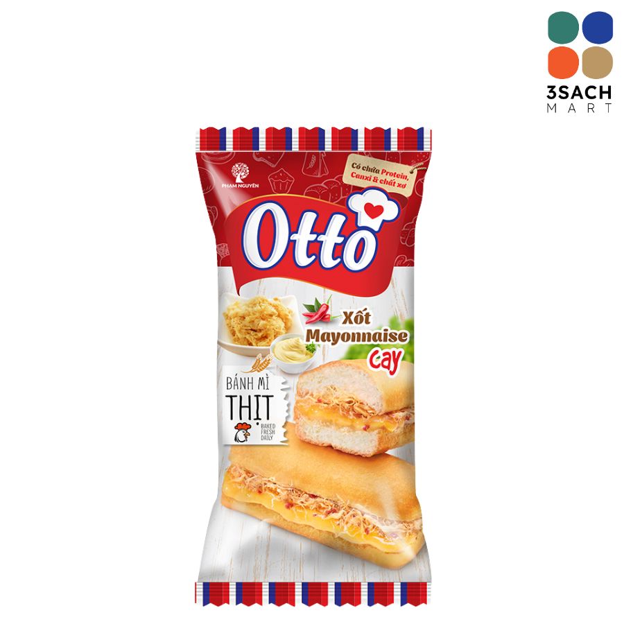  Bánh Mì Thịt Heo Sốt Mayonnaise Cay Otto (Gói 50g) 