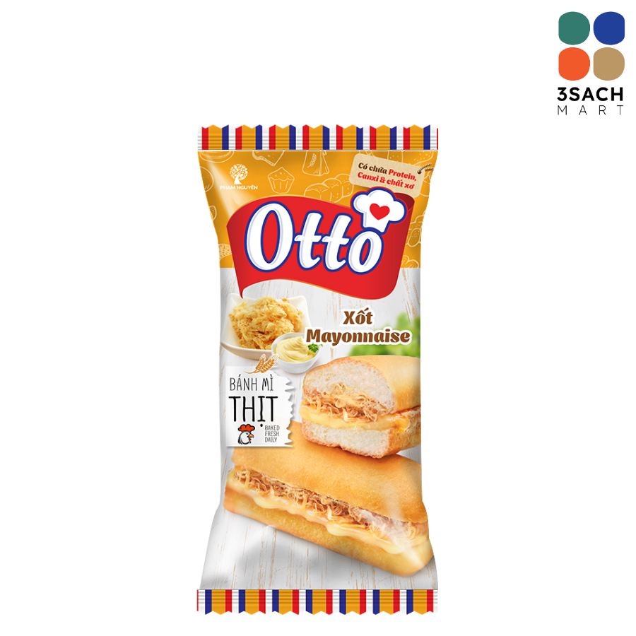  Bánh Mì Thịt Heo Sốt Mayonnaise Otto (Gói 50g) 
