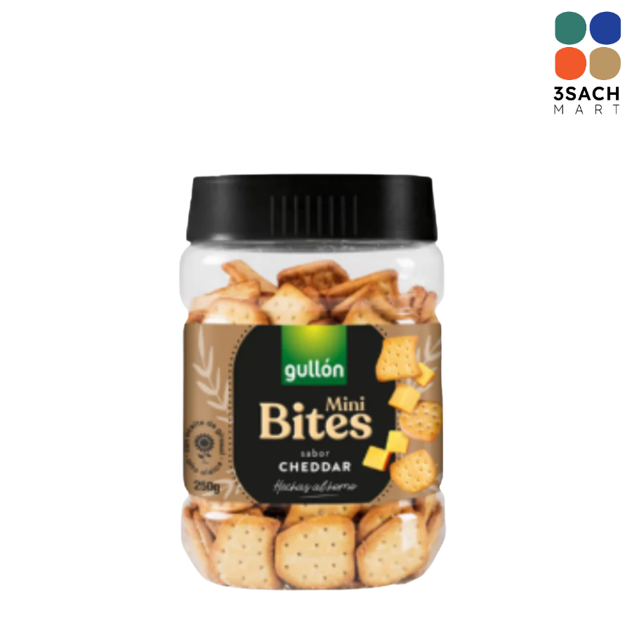  Bánh Quy Mini Gullon Vị Phô Mai (Hũ 250g) 