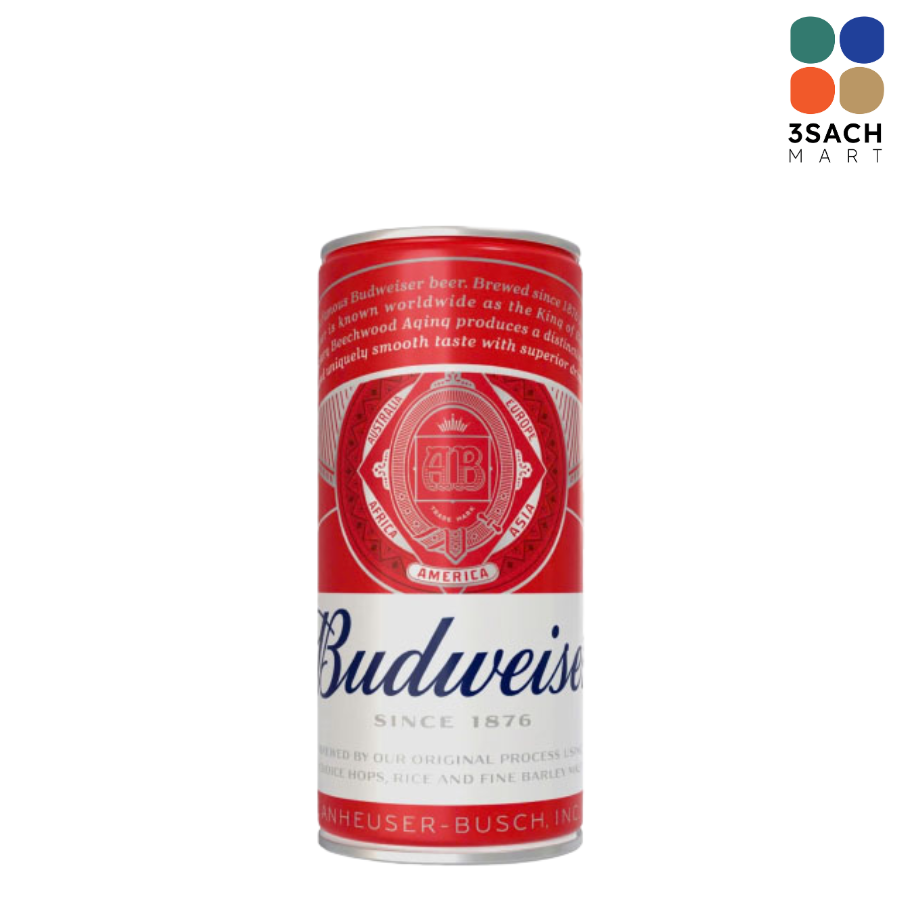  Bia Budweiser 5% (Lon 250ml) 
