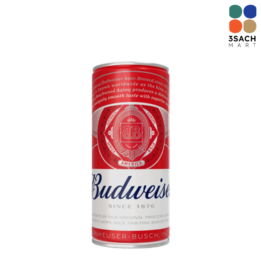  Bia Budweiser 5% (Lon 330ml) 