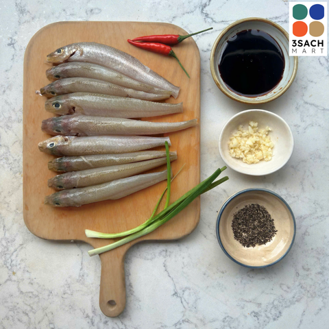  [RTC] Cá Bống Đục Kho Tiêu (Khay 300g) 