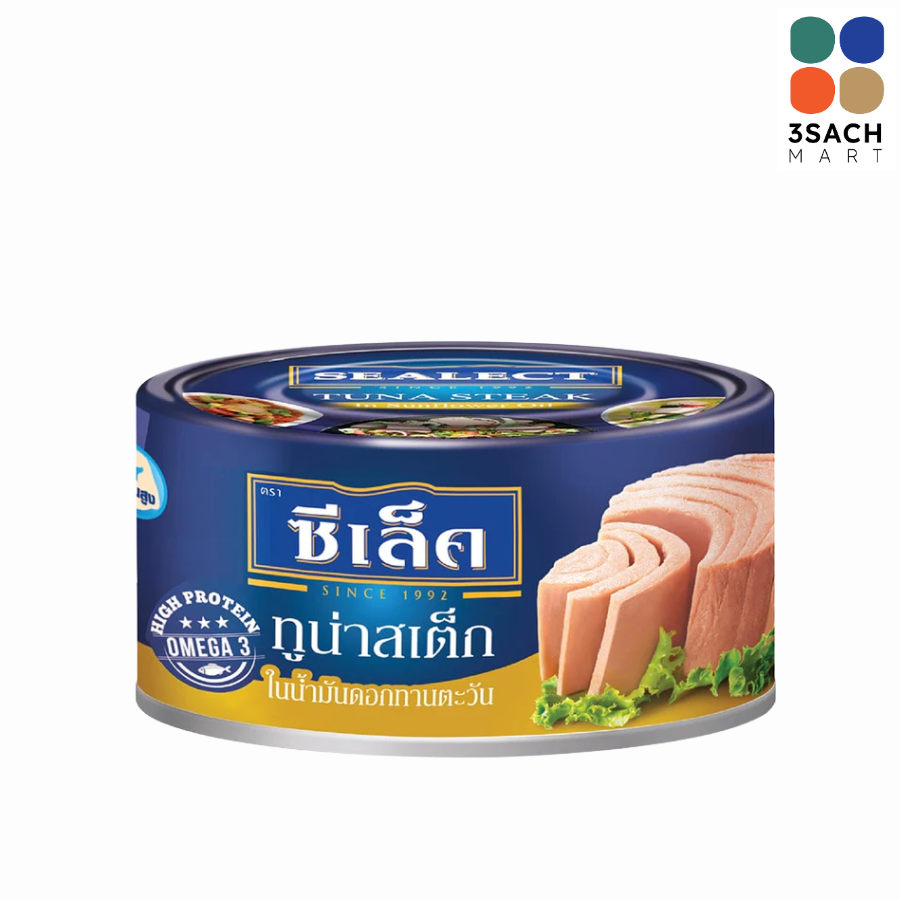  Cá Ngừ Xắt Khúc Ngâm Dầu Hướng Dương Sealect (Hộp 150g) 