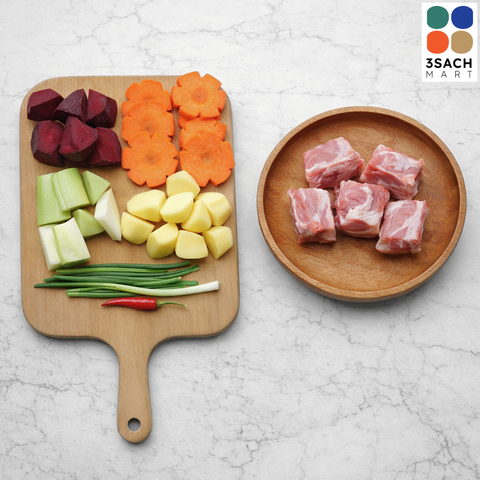  [RTC] Canh Sườn Rau Củ (Khay 500Gr) 