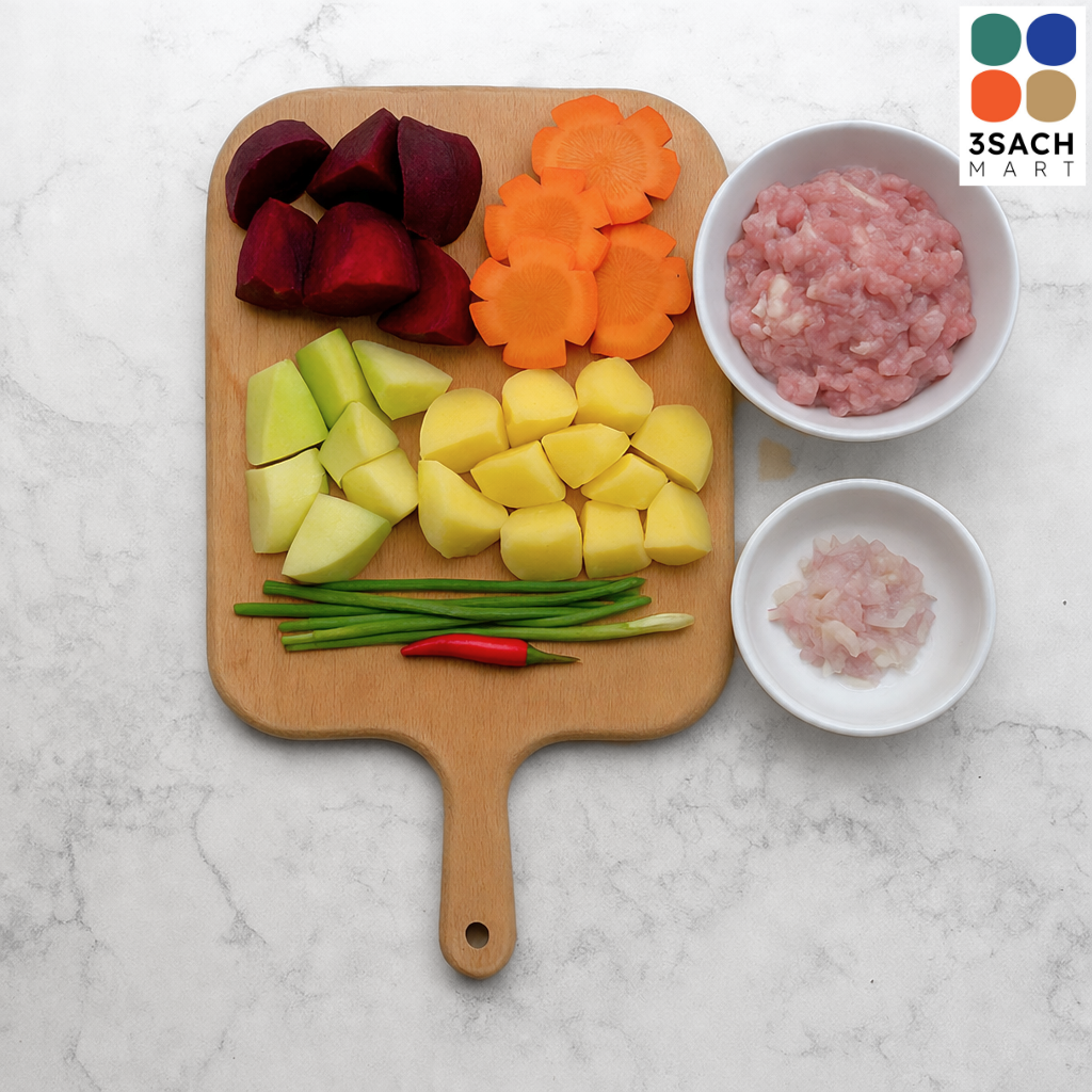  Canh Súp Thịt Xay (Khay 450G) 