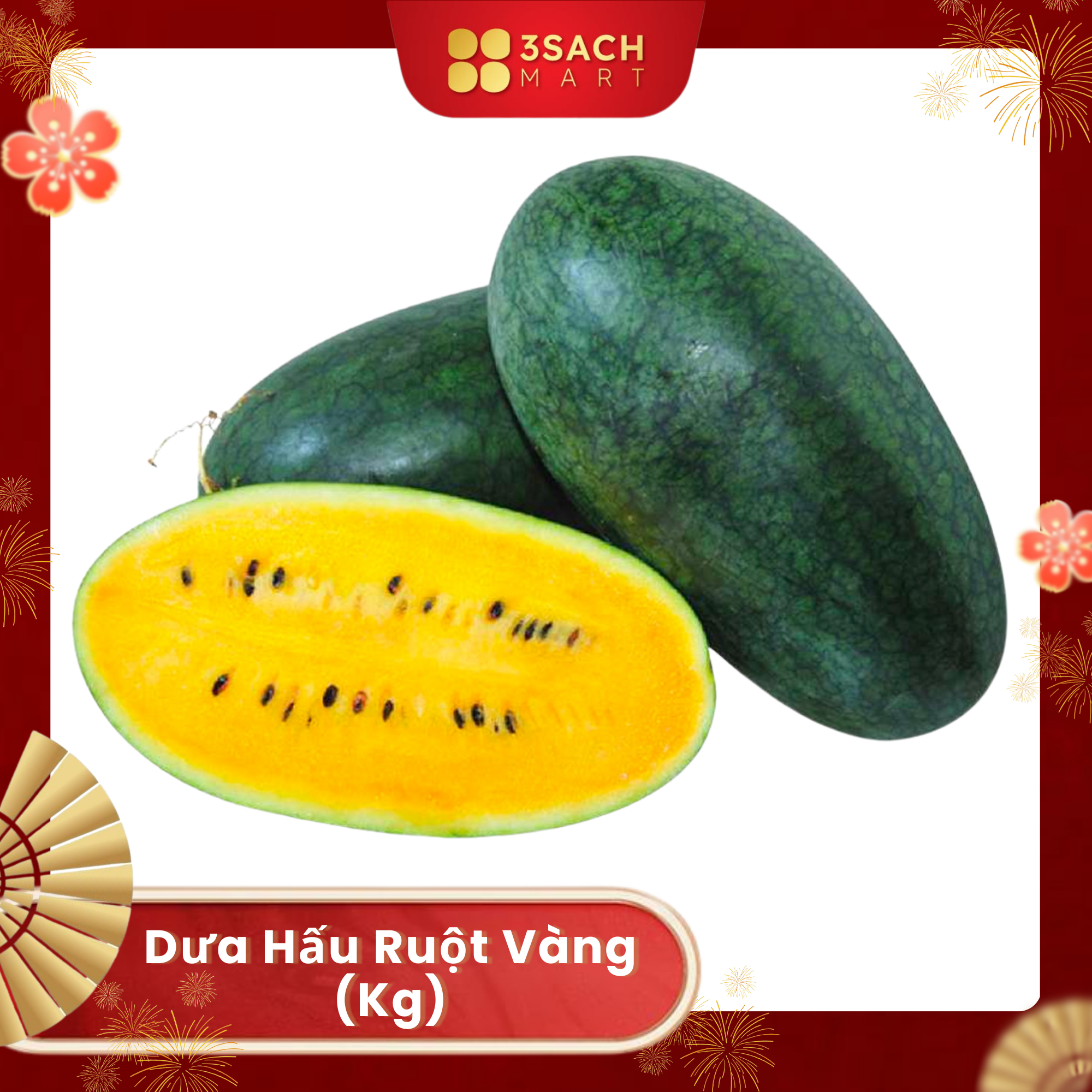  [ĐẶT TRƯỚC] Dưa Hấu Ruột Vàng (2Kg) 