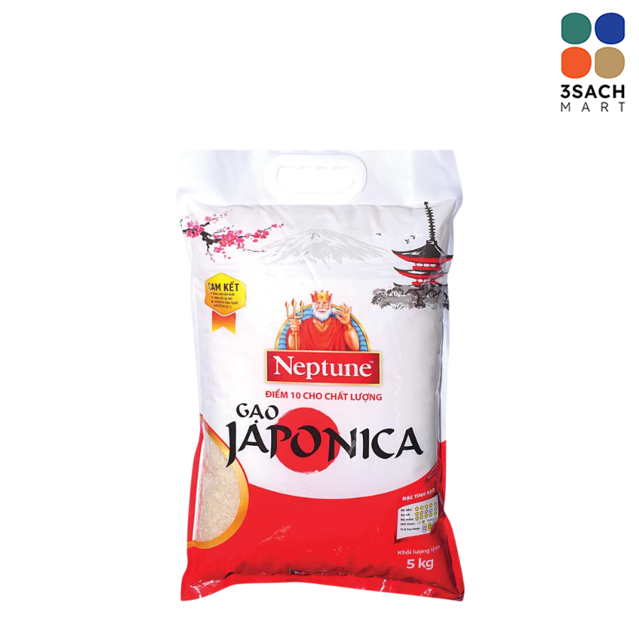  Gạo Neptune Japonica (Gói 5kg) 