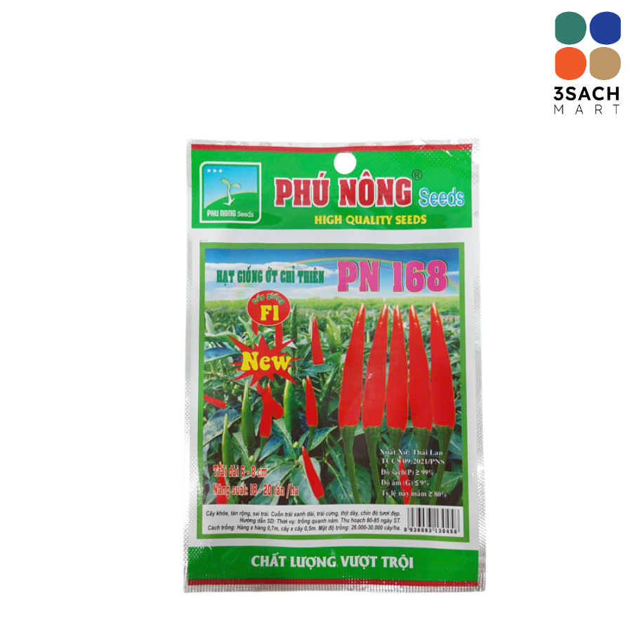  Hạt Giống Ớt Chỉ Thiên Phú Nông (Gói 0.1g) 