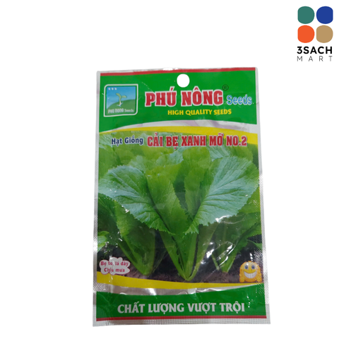  Hạt Giống Cải Bẹ Xanh Mỡ Phú Nông (Gói 20g) 