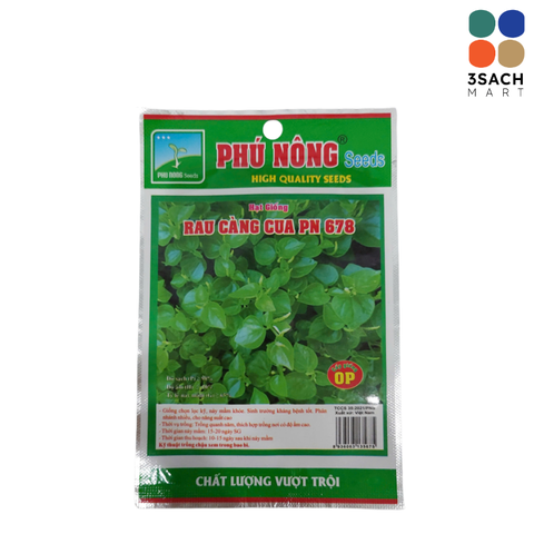  Hạt Giống Rau Càng Cua Phú Nông (Gói 0.5g) 