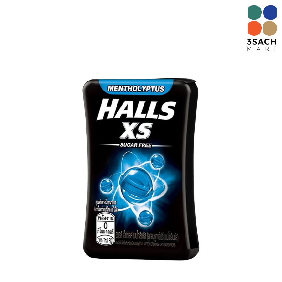  Kẹo Ngậm Không Đường Vị Bạc Hà Halls (Hộp 12.6g) 