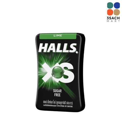  Kẹo Ngậm Không Đường Vị Chanh Halls (Hộp 12.6g) 