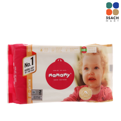  Khăn Ướt Mamamy Có Mùi (Gói 80 Tờ) 