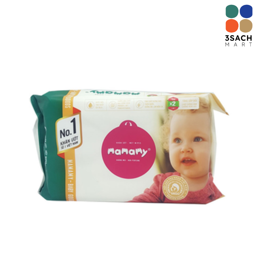  Khăn Ướt Mamamy Không Mùi (Gói 30 Tờ) 