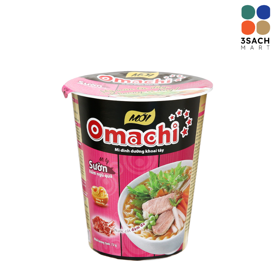  Mì Omachi Sườn Hầm Ngũ Quả (Ly 70g) 