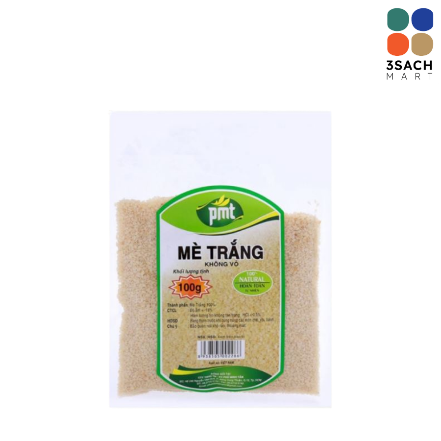  Mè Trắng Không Vỏ PMT (Gói 100g) 