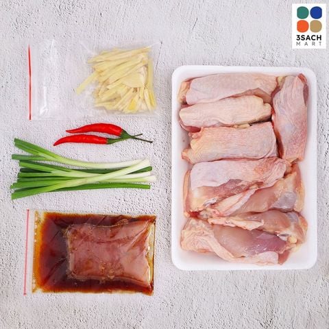  [RTC] Má Đùi Gà Kho Gừng (Khay 500Gr) 