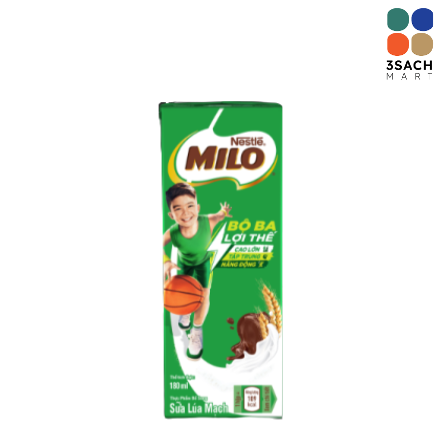 Milo Nước Hộp Giấy (Hộp 180Ml) 