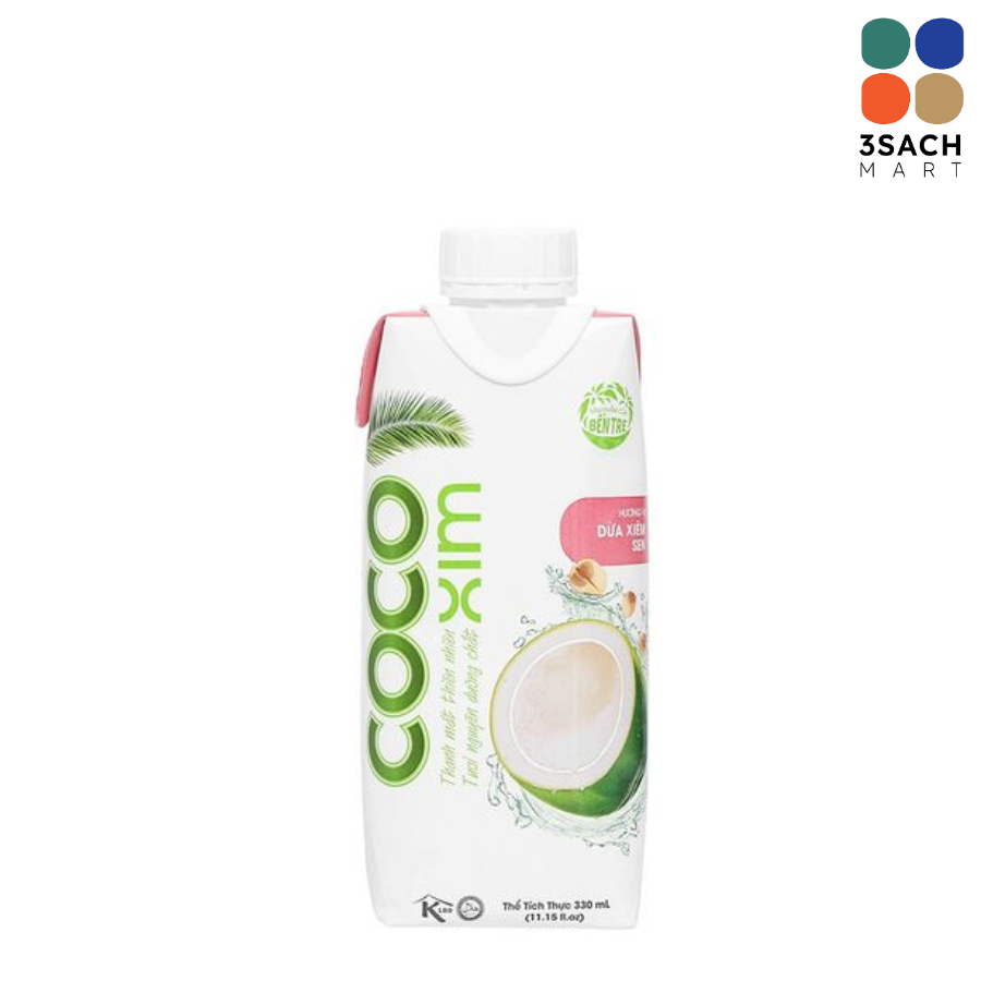  Nước Dừa Xiêm Sen Cocoxim (Chai 330ml) 