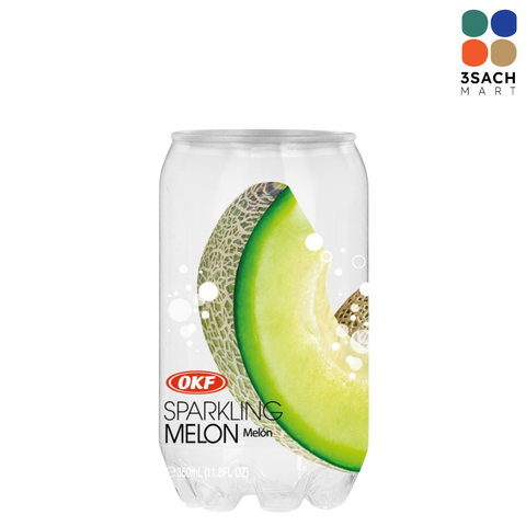 Nước Ngọt Có Ga Vị Dưa Lưới OKF (Lon 350ml) 