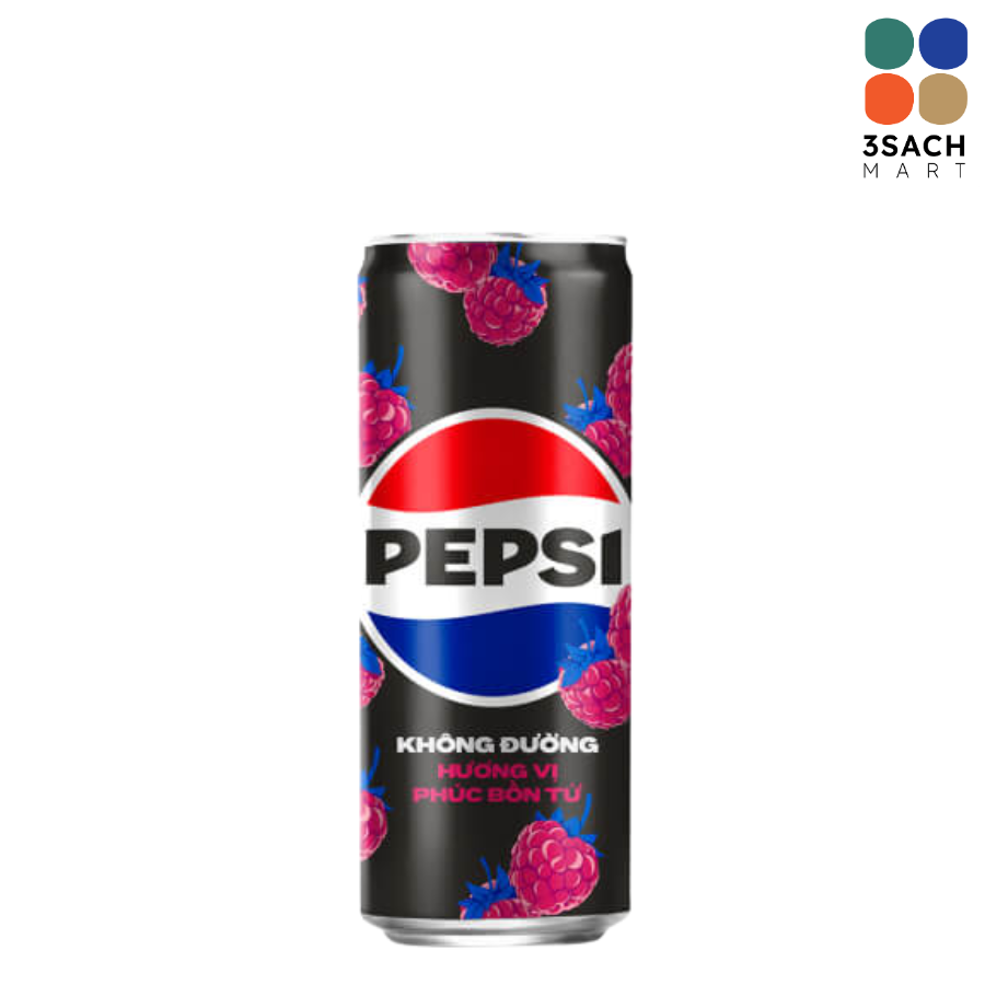  Nước Ngọt Pepsi Không Calo Vị Phúc Bồn Tử (Lon 320ml) 