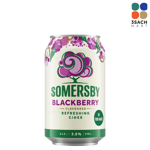  Nước Táo Lên Men Somersby Vị Mâm Xôi (Lon 320ml) 