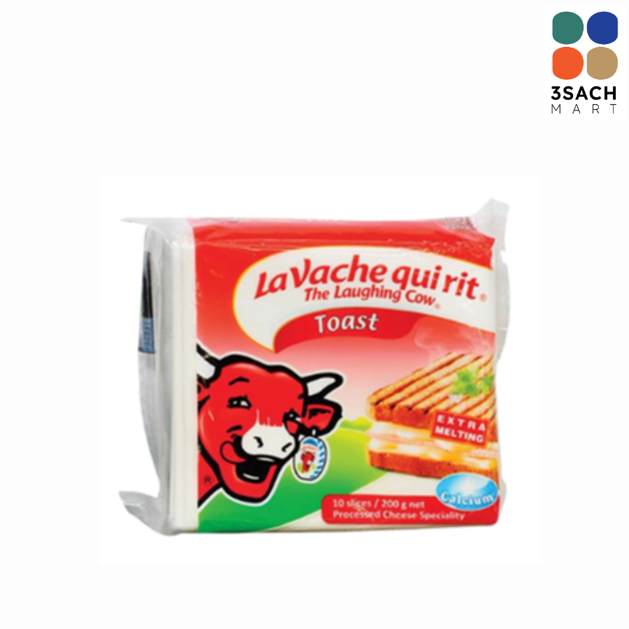  Phô Mai Lát Con Bò Cười Toast (Gói 200g) 