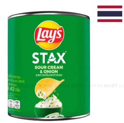 Snack Lay's Stax Kem Chua Và Hành Tây (Ống 40g) 
