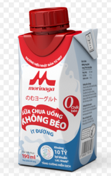  Sữa Chua Uống Không Béo Ít Đường Morinaga (Chai 190ml) 