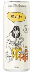  Kombucha Có Gas Vị Trà Đen Hay Đấy (Lon 320ml) 
