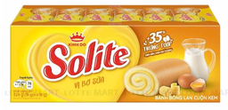  Bánh Cuộn Kem Vị Bơ Sữa Solite (Hộp 324g) 
