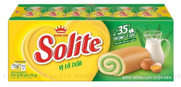  Bánh Cuộn Kem Vị Lá Dứa Solite (Hộp 324g) 