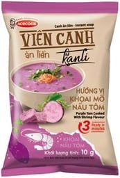  Viên Canh Khoai Mỡ Nấu Tôm Kanli (Gói 10g) 