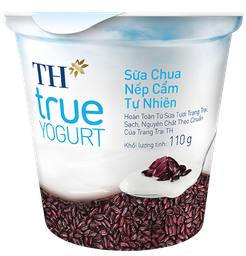  Sữa Chua Ăn TH True Nếp Cẩm (Hộp 110g) 